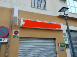 Letrero luminoso para negocio