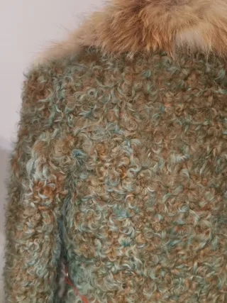 Cazadora Piel Cordero y Zorro Talla 38