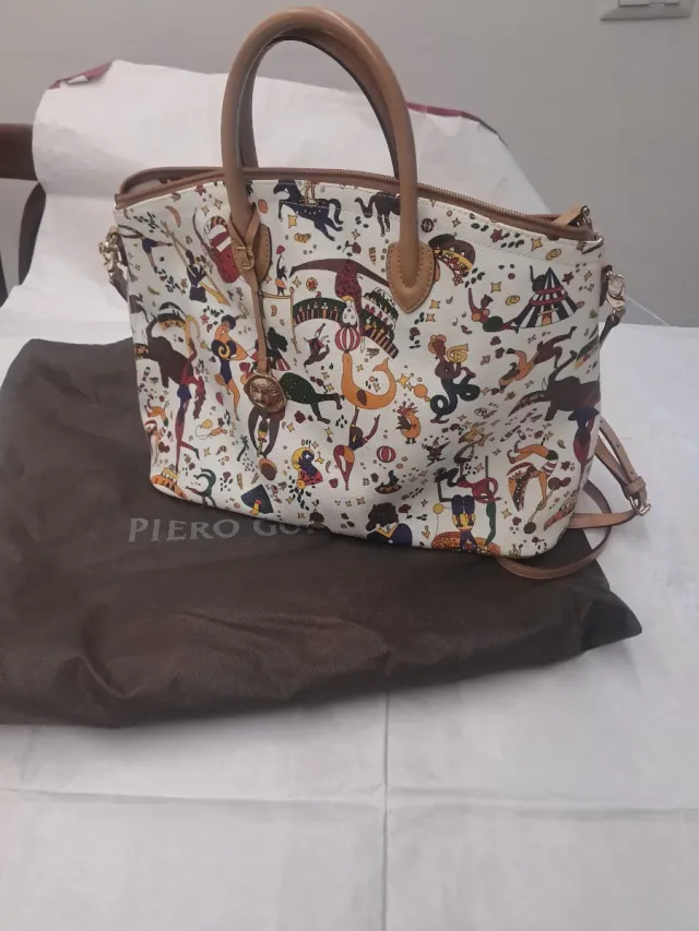 Borsa grande Piero Guidi multicolor
