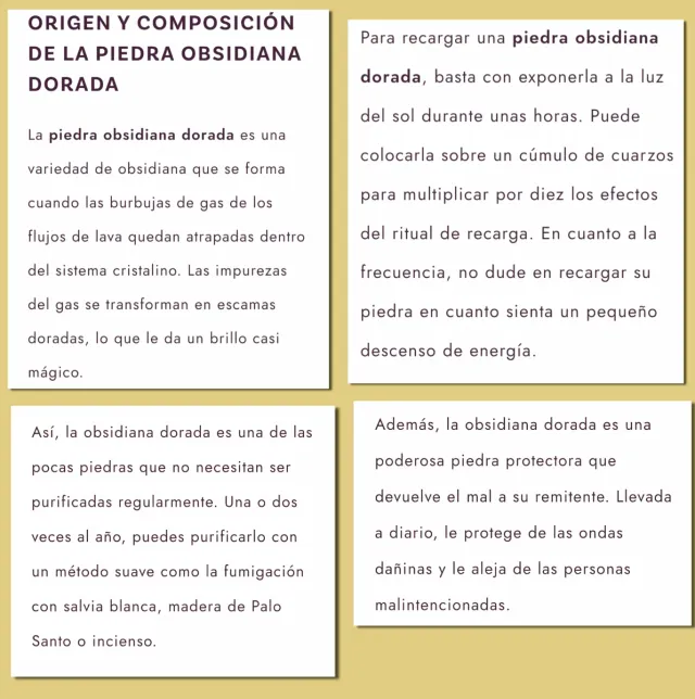 Ossidiana dorata lucida 6 cm Ossidiana dorata