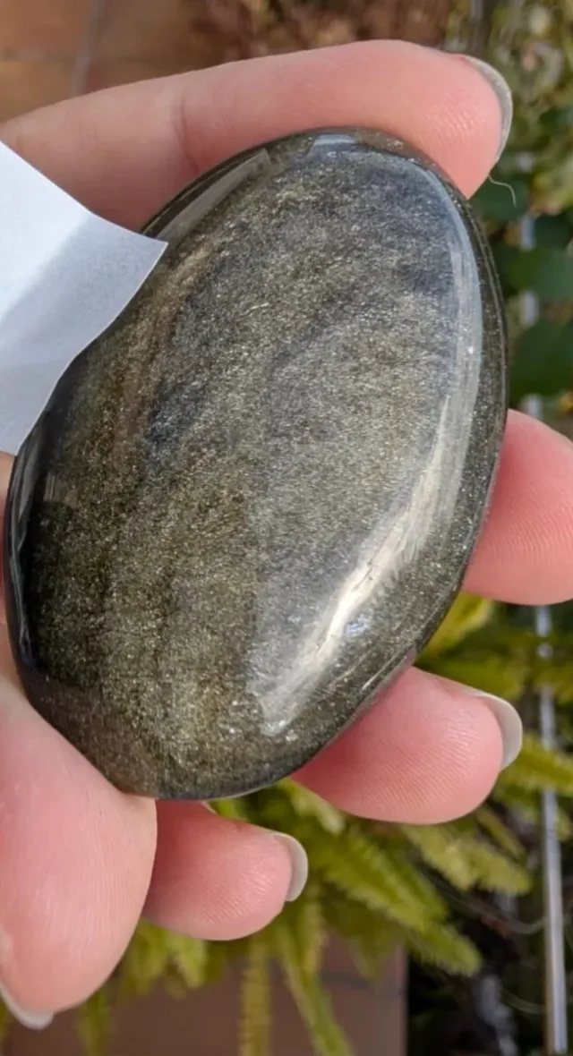 Ossidiana dorata lucida 6 cm Ossidiana dorata