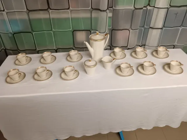 Servizio Caffè Porcellane oro e bianco