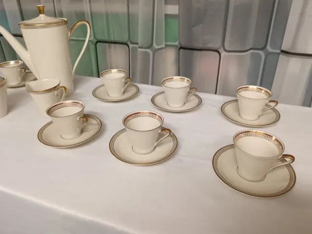 Servizio Caffè Porcellane oro e bianco