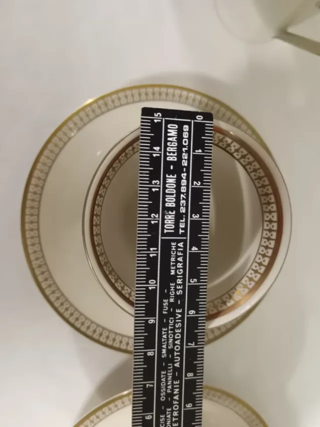 Servizio Caffè Porcellane oro e bianco