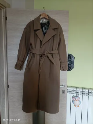 Cappotto lungo donna beige