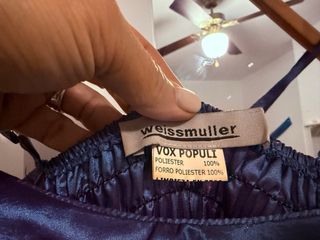 Vestido cóctel corto azul