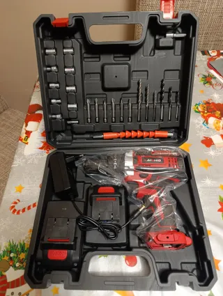 Taladro LALXHID Inalámbrico atornillador,Percutor