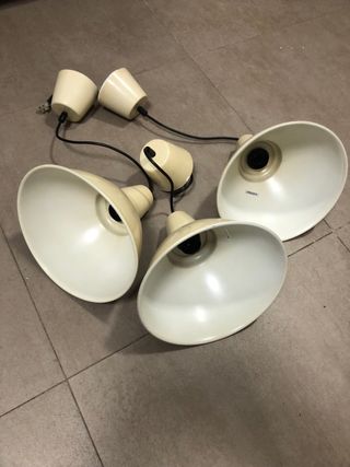 Lote 3 Lámparas Ikea Beige. Solo recogida 