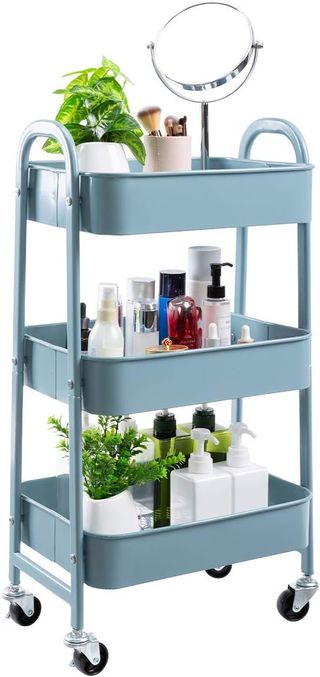 Carrello portaoggetti a 3 ripiani con ruote HA013