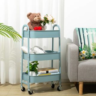 Carrello portaoggetti a 3 ripiani con ruote HA013