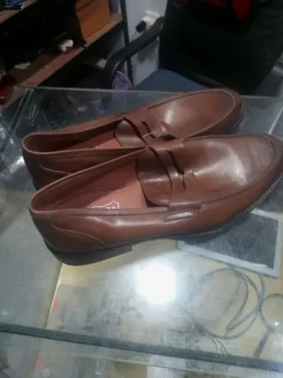 Zapatos de Piel Auténtica Tex Talla 45