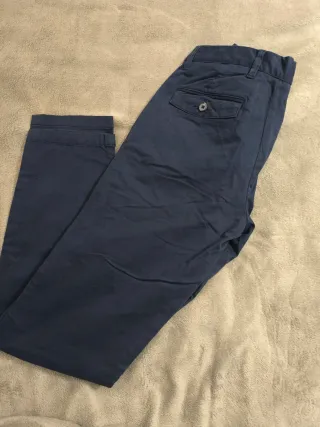 Pantalones Chinos Mujer Azul