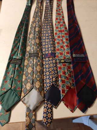 Lote 5 Corbatas Estampadas Hombre