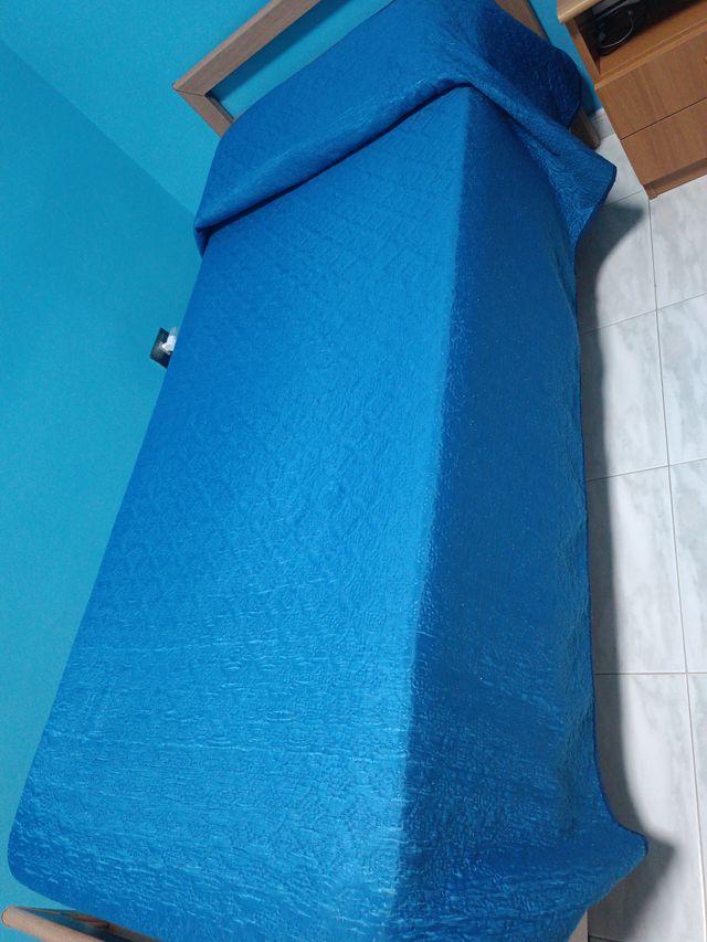 Copriletto singolo blu