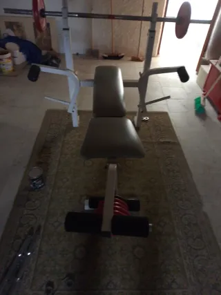 Banco de pesas gimnasio