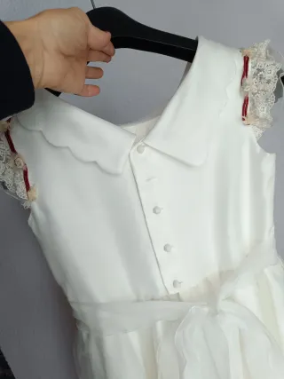 Vestido de Comunión Blanco roto