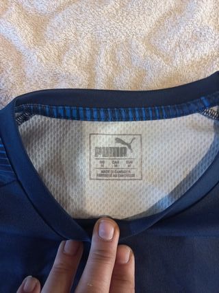 Camiseta Fútbol Vintage Azul Puma Melbourne city