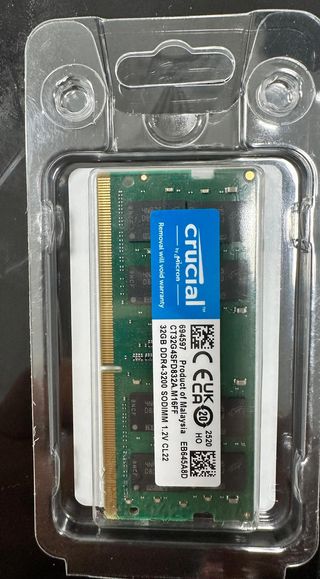 MEMORIA SODIMM CRUCIAL 32GB DDR4 3200 portátil