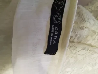 Blusa Marca  Zara España Color   Crema