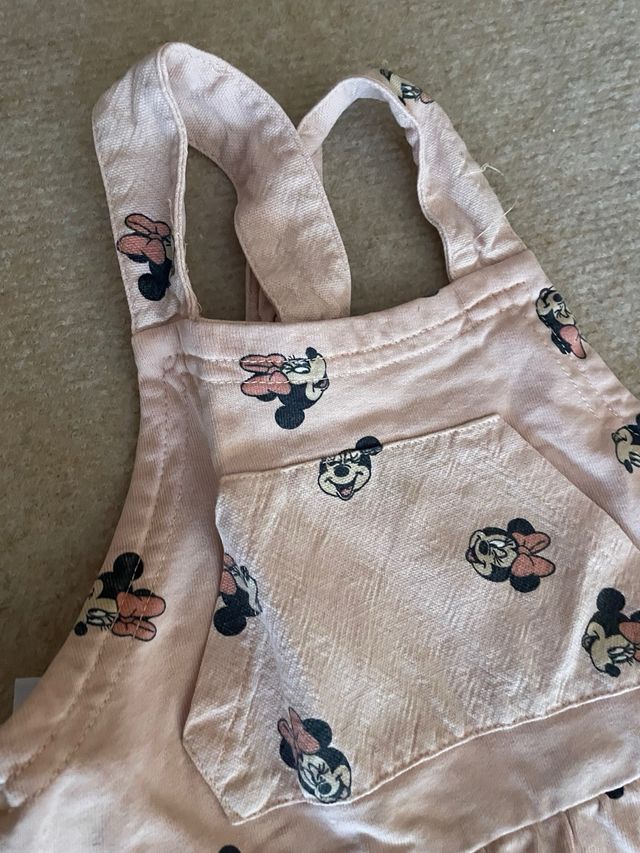 Vestido Zara Minnie Mouse Rosa Talla 4/5 años