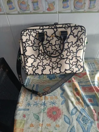 Maletín Tous Original Beige y Negro
