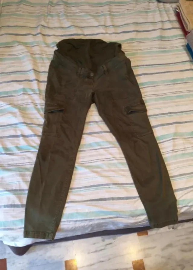 Lote 2 pantalones premamá talla M