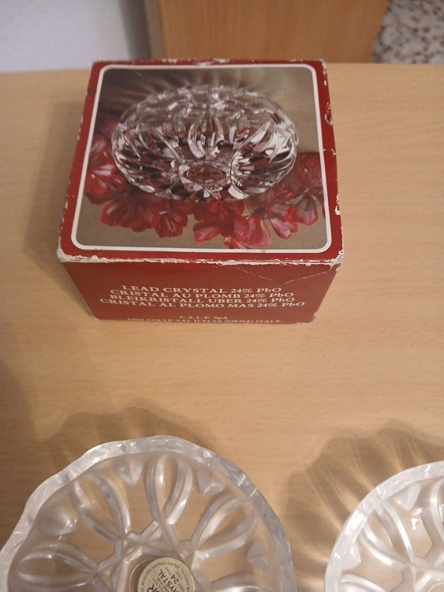 Cristal de plomo 24% PbO caja de dulces