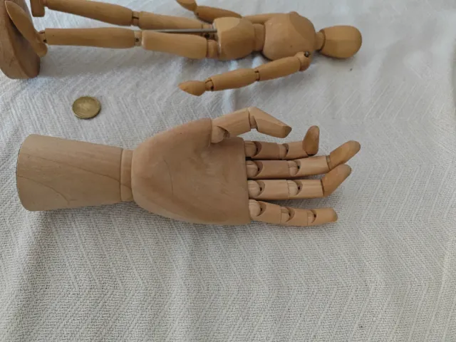 Maniquí y Mano para Dibujo Madera