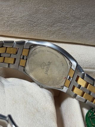 RELOJ JAGUAR ORO Y ACERO 