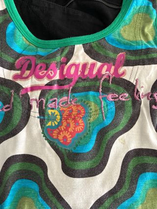 Camiseta Desigual sin mangas multicolor
