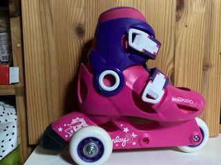 Patines ajustables rosas y morados