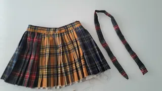 Falda Plisada Estilo Escolar
