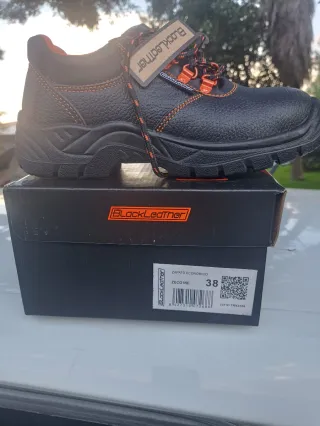 Zapatos de seguridad Black Leather.