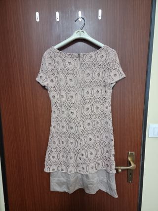 Abito corto in pizzo con fodera - Patrizia Pepe –