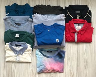 10 piezas, Sudaderas, Polos, Camisetas, Talla S-L
