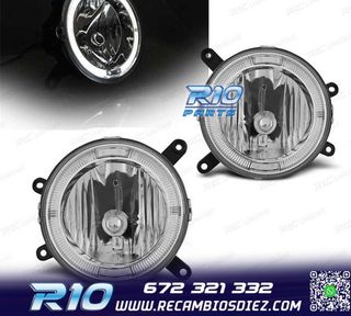 FAROS ANTINIEBLA FORD MUSTANG 04-09 OJOS ANGEL CROMADO