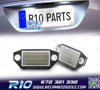 LUCES MATRICULA PARA FORD MONDEO MK3 00-07 LED