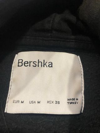 Sudadera Bershka Negra con Estampado