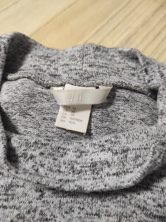 Jersey cuello alto jaspeado