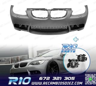 PARAGOLPES DELANTERO BMW E92 E93 06-10 LOOK M3 + NIEBLAS