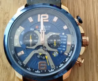 Reloj hombre Azul y Dorado