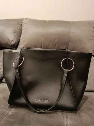 Bolso Shopper NUEVO Bimba y Lola piel negro