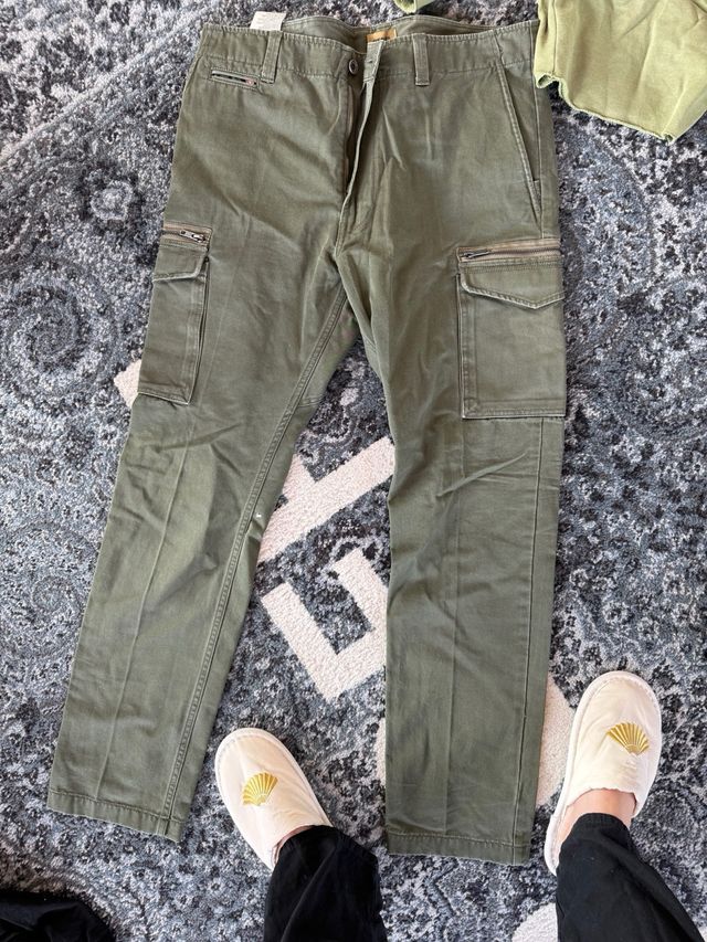 Pantalones cargo Diesel hombre verde