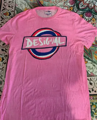 Camiseta Desigual Rosa Talla L