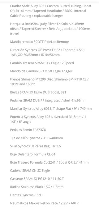Bici Scott Scale 29