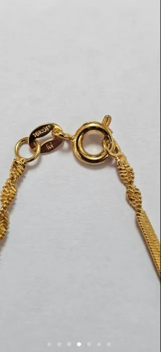 Cadena chapada en oro nueva