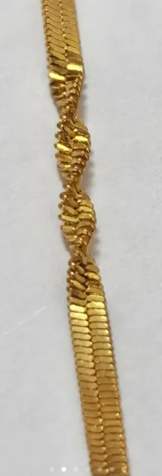 Cadena chapada en oro nueva