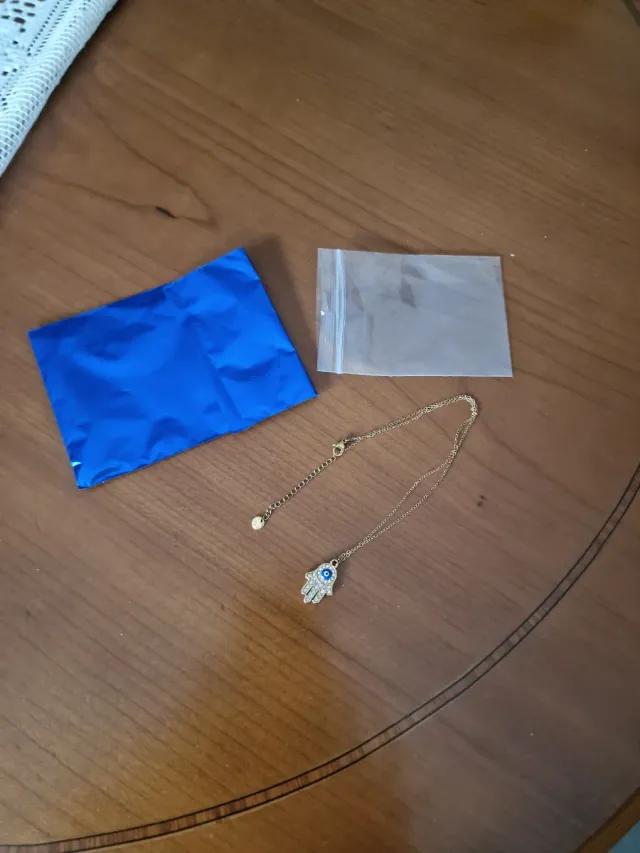 Collar Mano de Fátima Acero