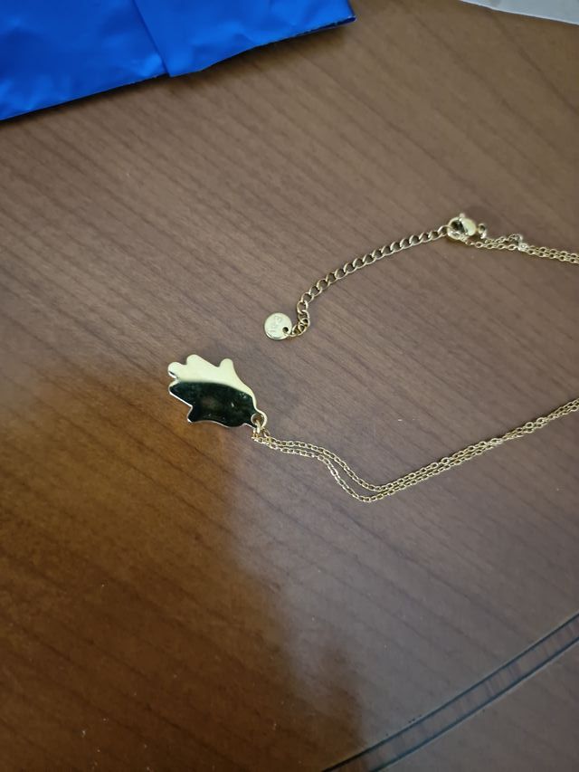 Collar Mano de Fátima Acero