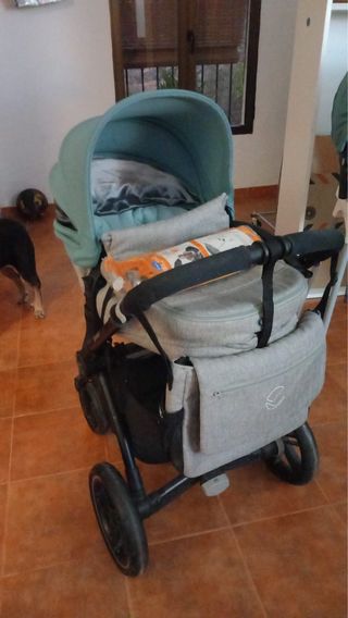 Silla de paseo Jane color azul y gris